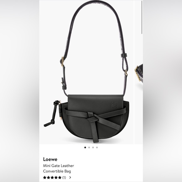 Loewe Handbags - Loewe Mini Gate Leather Convertible Bag in Black